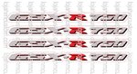 Set 4 GSX-R 750 Laminated Wheels Stickers ( Clear Background )